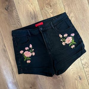 Guess High Rise Floral Shorts